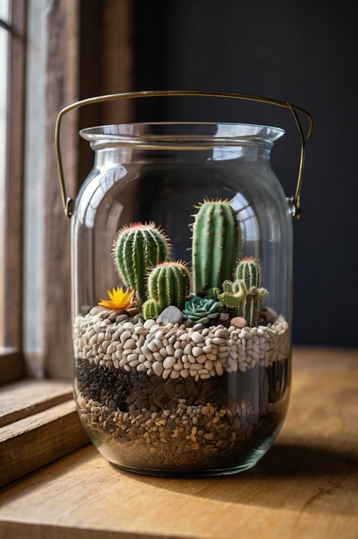 DIY Cactus Terrariums: Creative and Easy Ideas